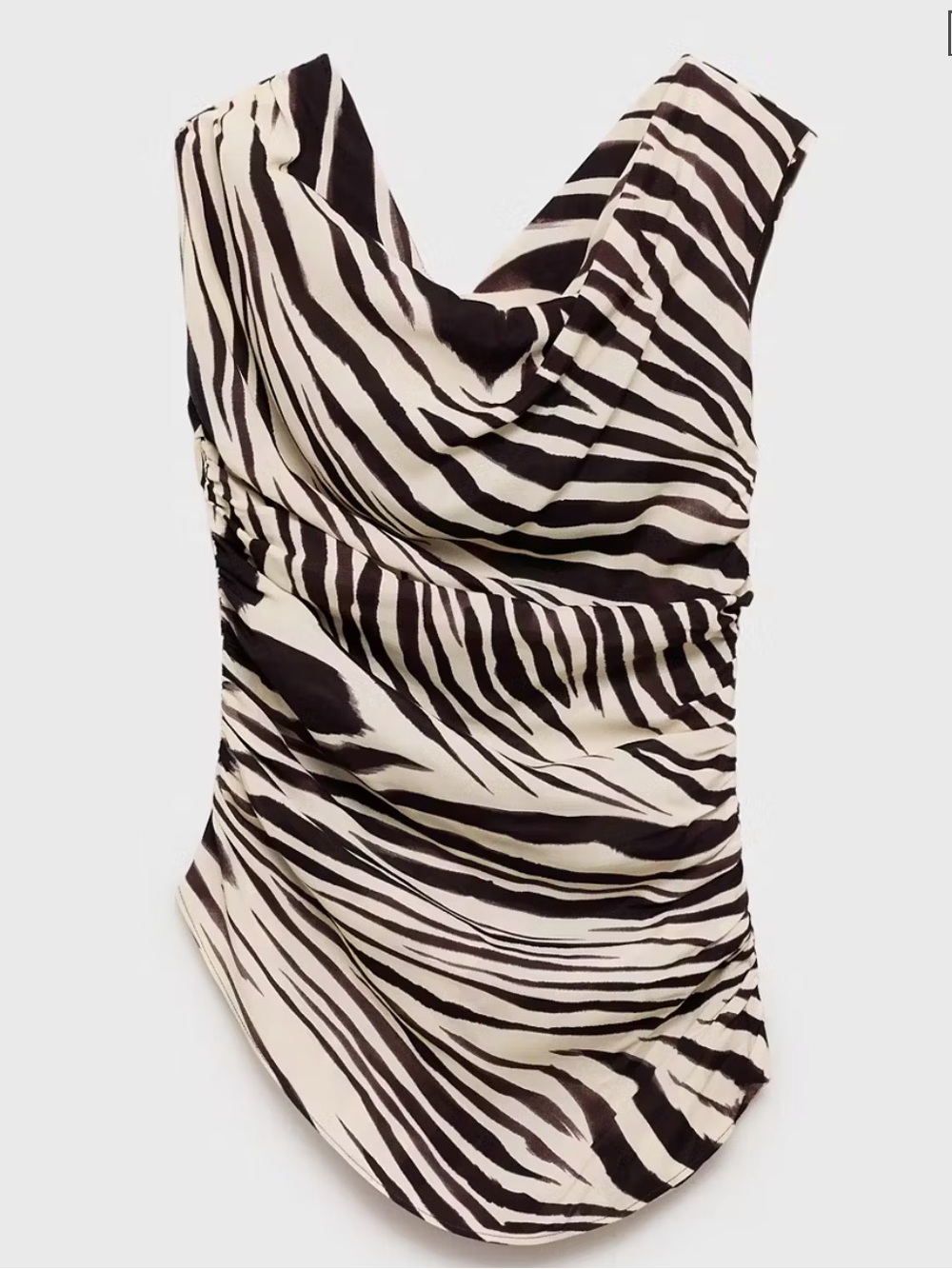 Mango Zebra-Print Top - Picture 9 of 10
